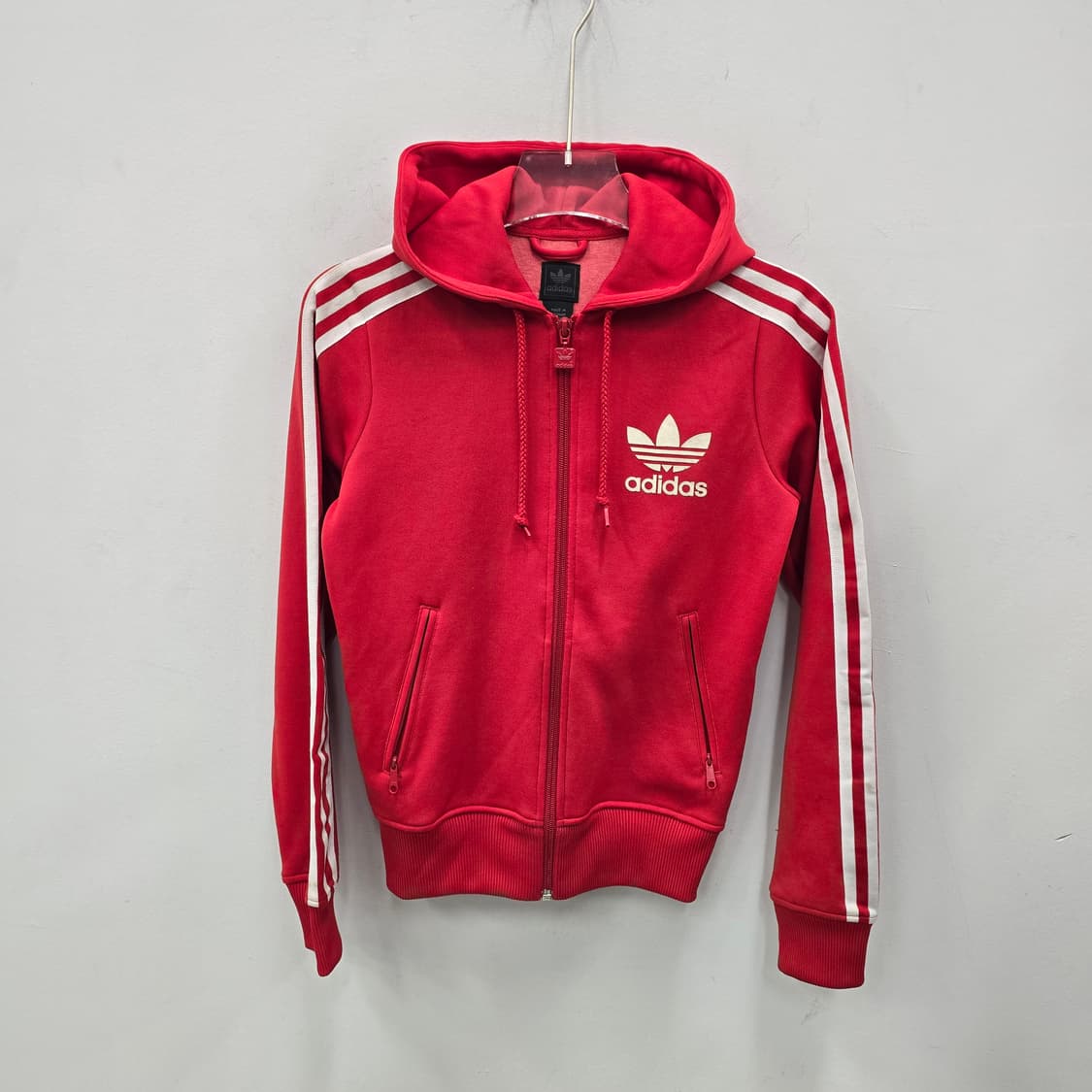 아디다스 레드 파이어버드 후드 트랙탑 제니 져지 상품이미지1