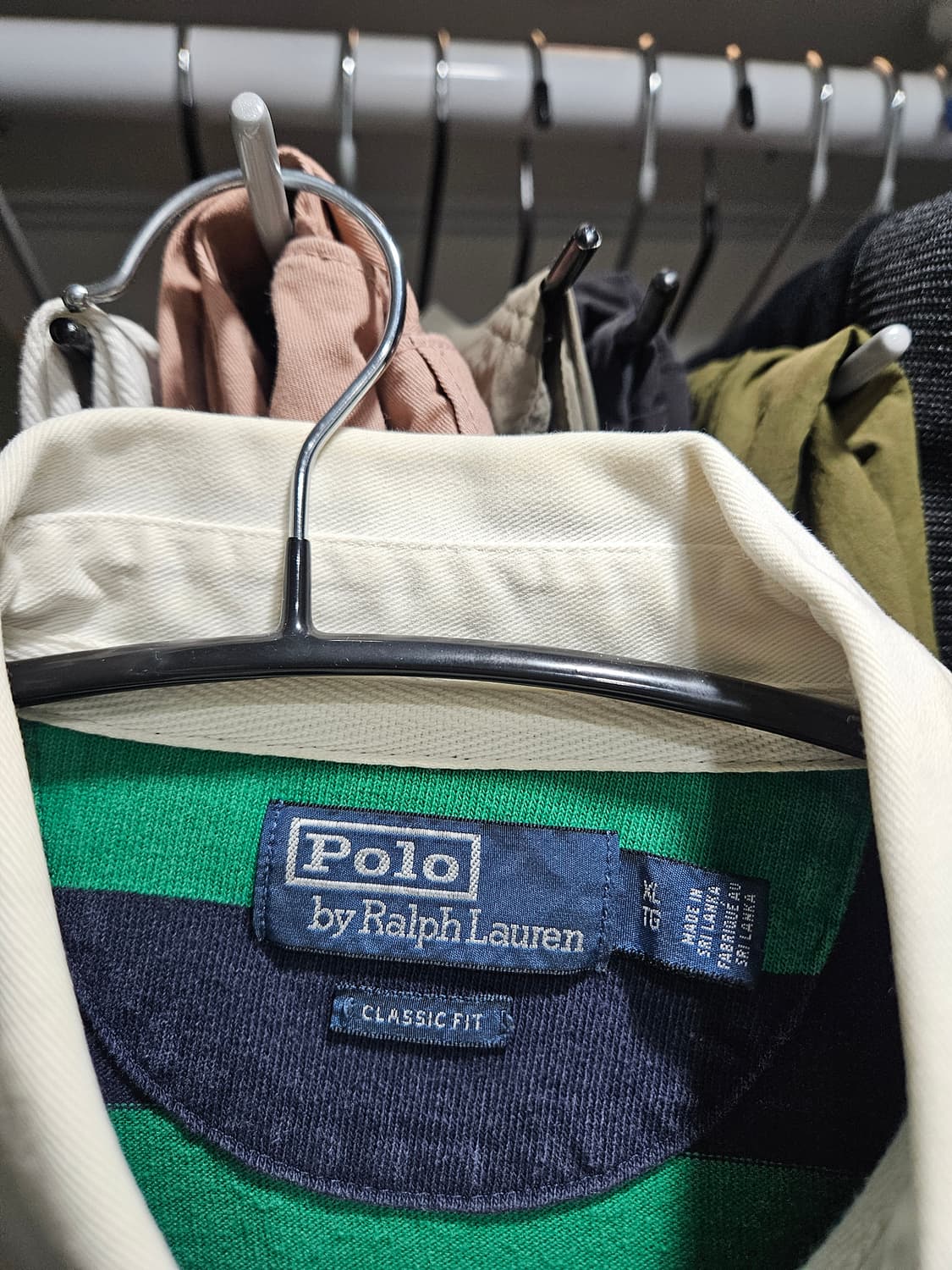 폴로랄프로렌 스트라이프 럭비티(김나영 착용)XL 상품이미지4