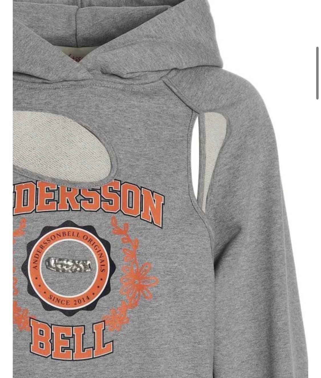 앤더슨벨 컷아웃 후드티m 상품이미지2