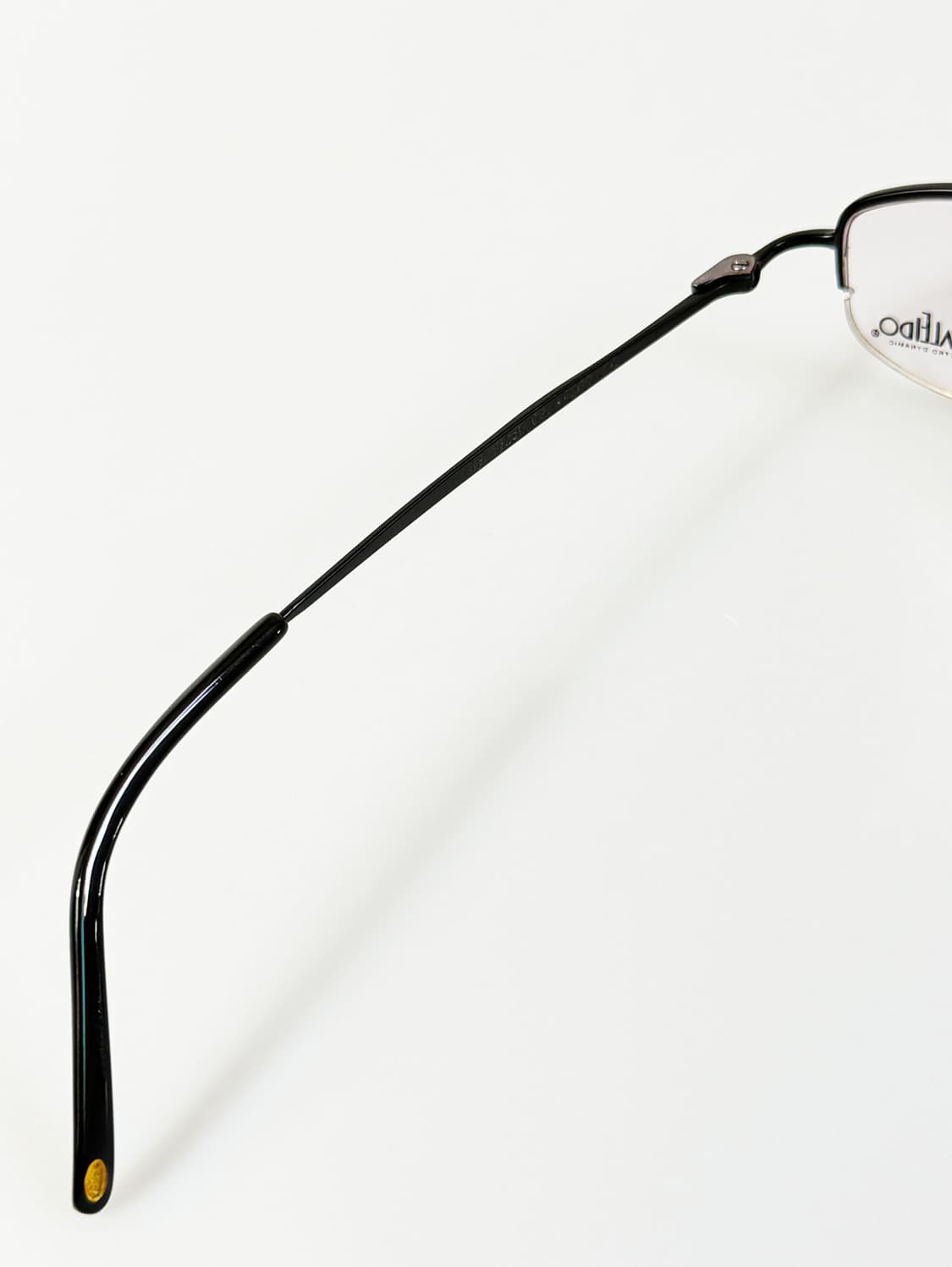 KALEIDO 블랙 반무테 스퀘어 메탈 빈티지 안경 상품이미지7