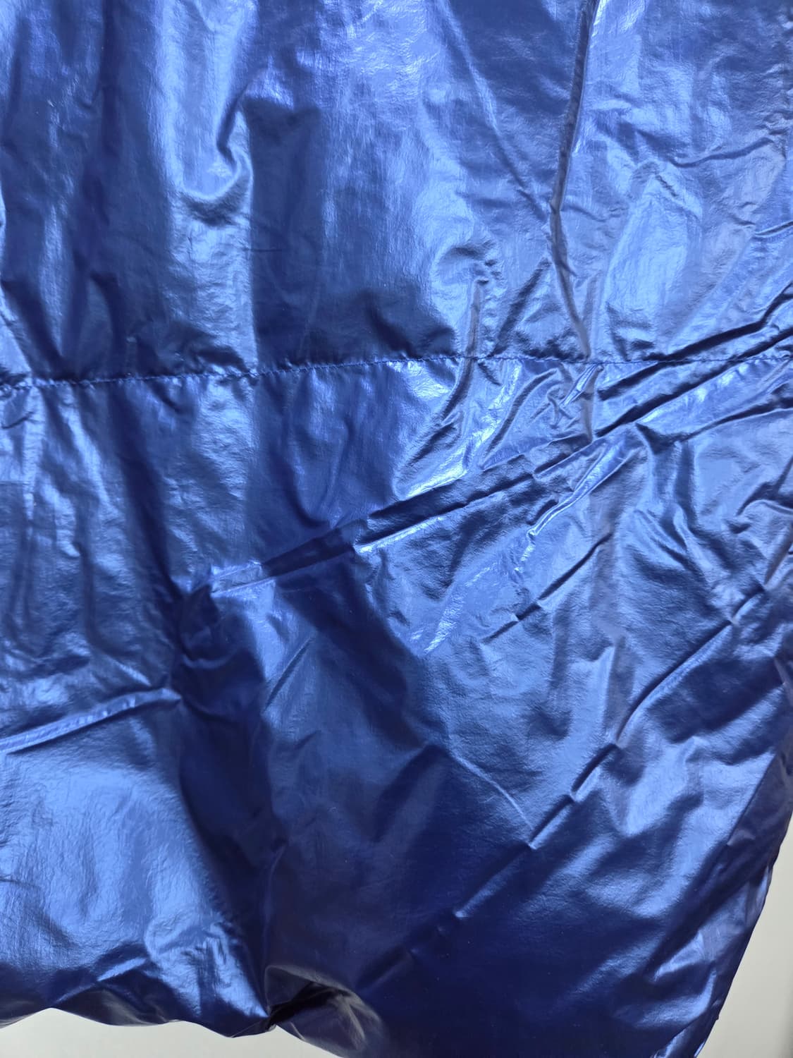 럭키파이브 블루 글로시 샤이니 푸퍼 패딩 점퍼 free 박시 힙합 상품이미지7