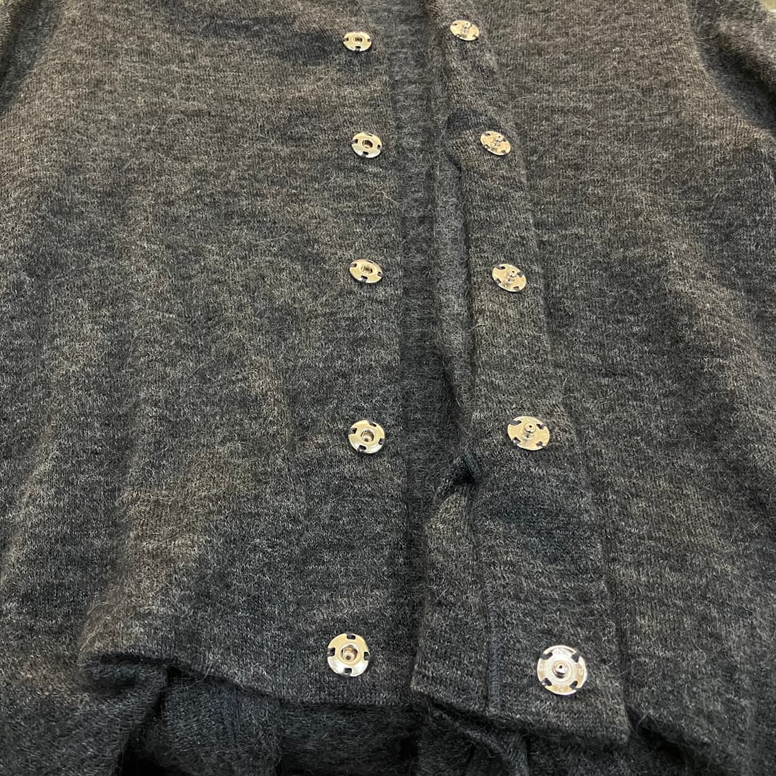 Ys 요지야마모토 차콜 모헤어 가디건 상품이미지4