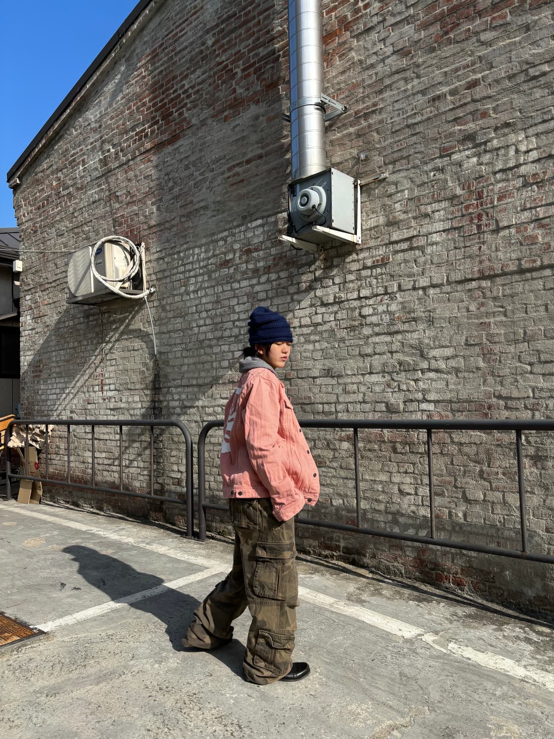 오베이 백프린팅 트러커 재킷 상품이미지3