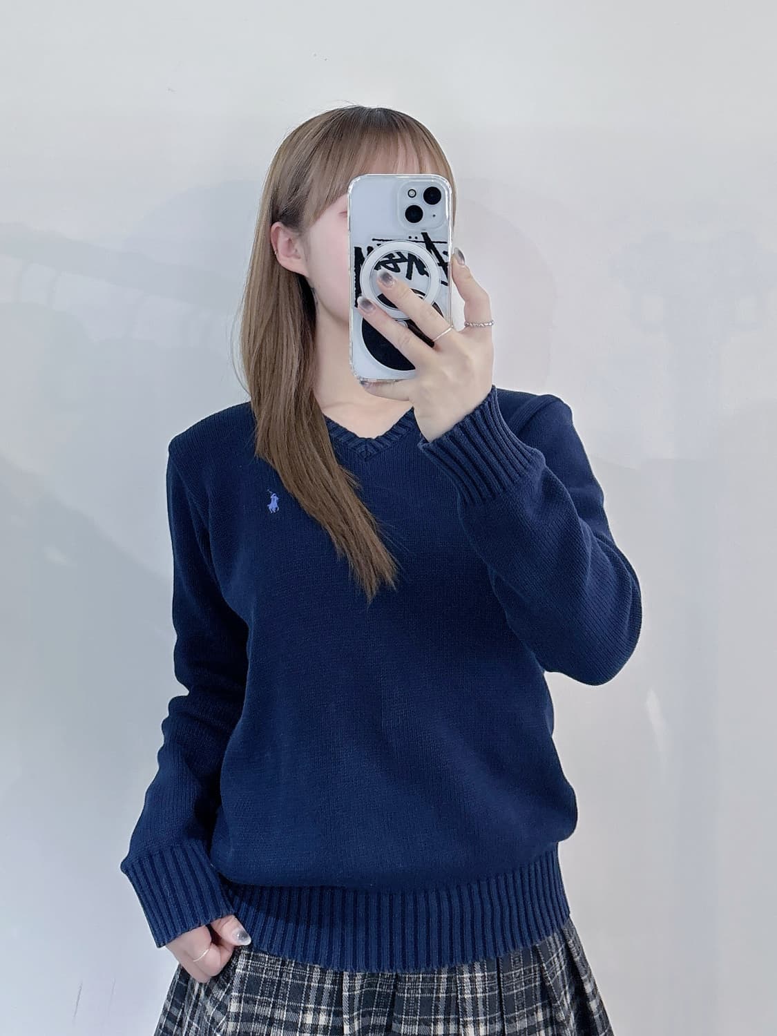 폴로랄프로렌 GOLF 네이비 포니 브이넥 니트 상품이미지2