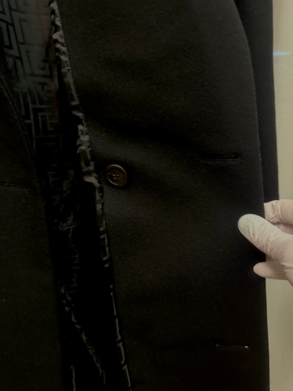 balmain 발망 남성 더블 브레스드 오버핏 버진울 코트 상품이미지5