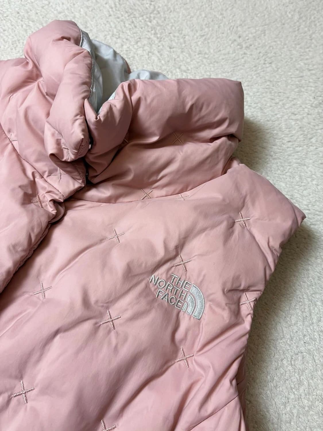 노스페이스 미스티 로즈 핑크 할라 구스다운 패딩 조끼 PN7877 상품이미지3