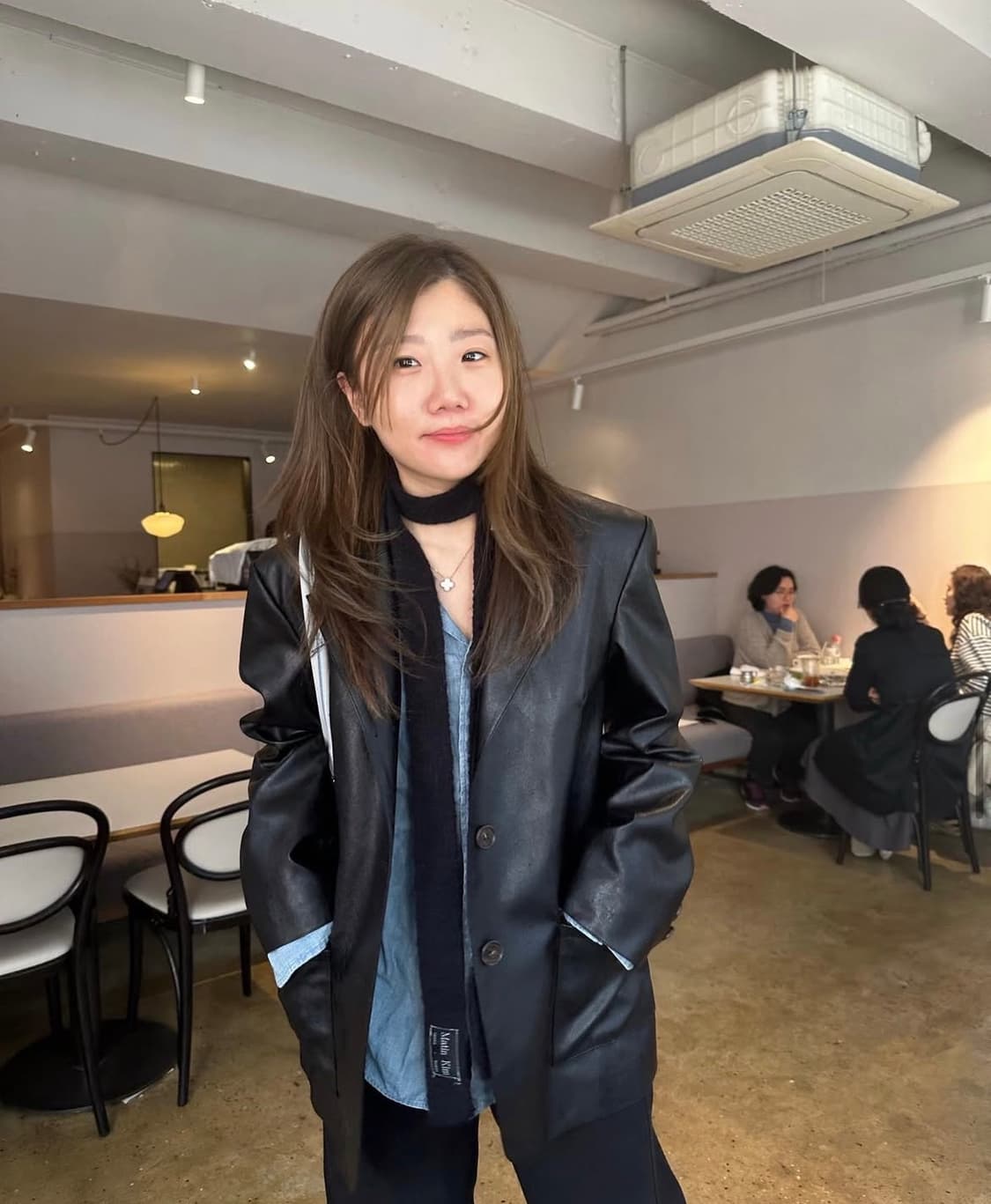 마뗑킴 레더자켓 상품이미지1