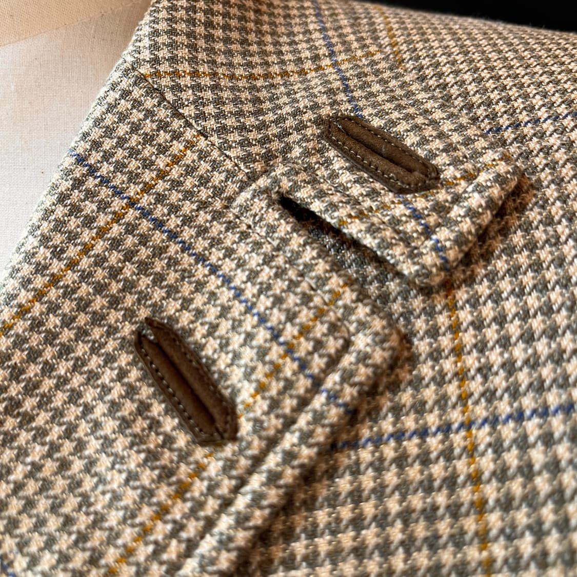 울 실크 린넨 혼방 DAKS London 본사 라인 헌팅자켓  50S 상품이미지5