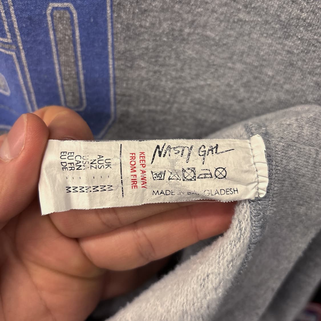 빈티지 바스켓볼 프린팅 크루넥 스웻셔츠 보카시 그레이 N788 상품이미지8