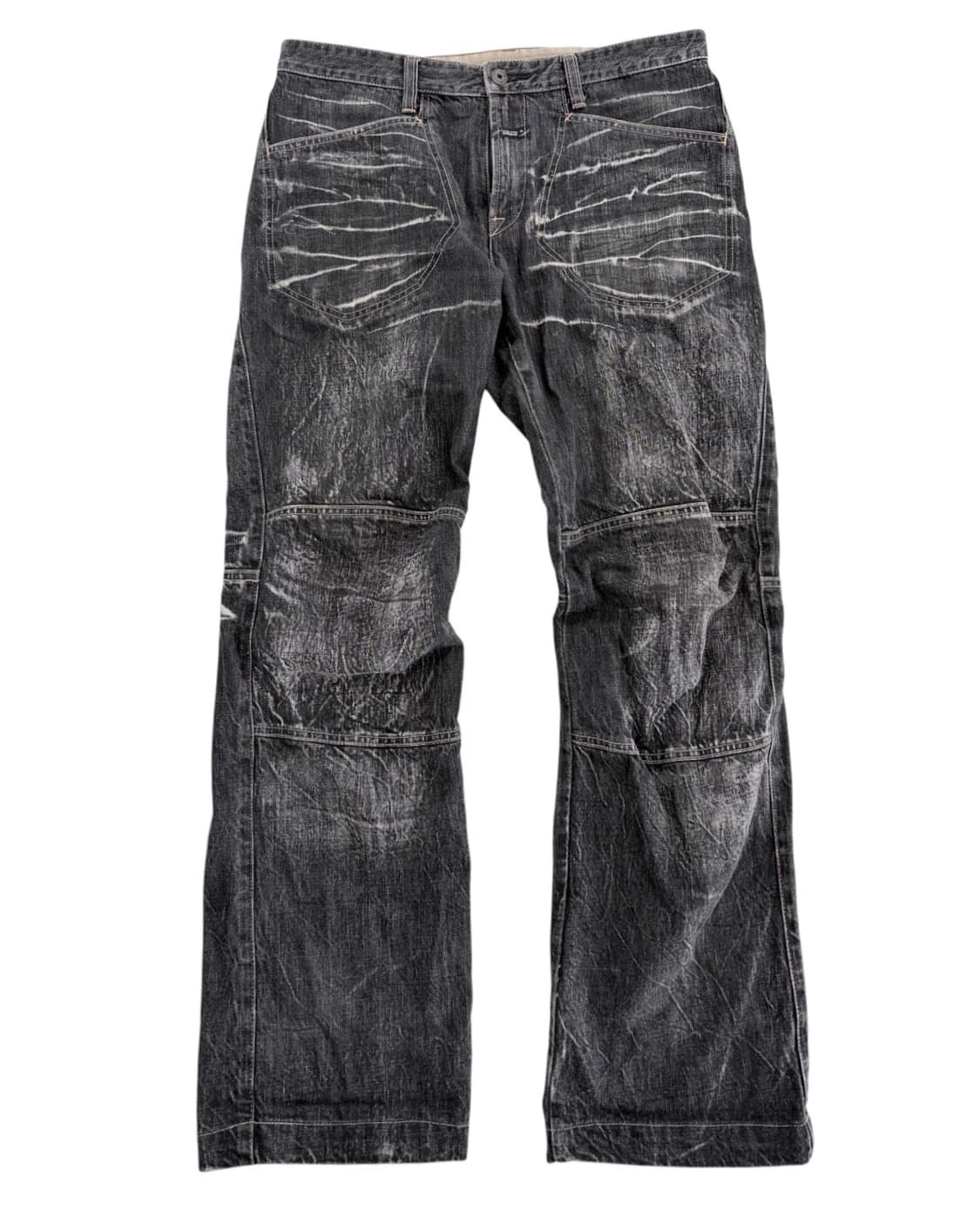 2000‘s 저버드 크랙 워시드 데님 팬츠 상품이미지3