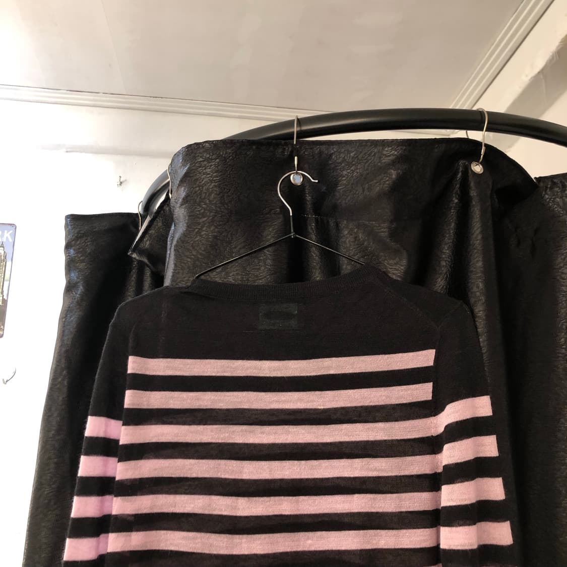 Vintage 💿 pink black stripes  상품이미지8