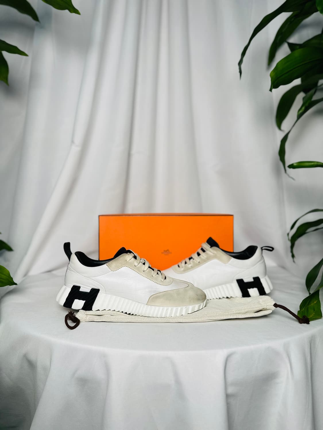 [정품] 에르메스 바운싱 화이트 코트스킨 블랑 41사이즈 상품이미지1