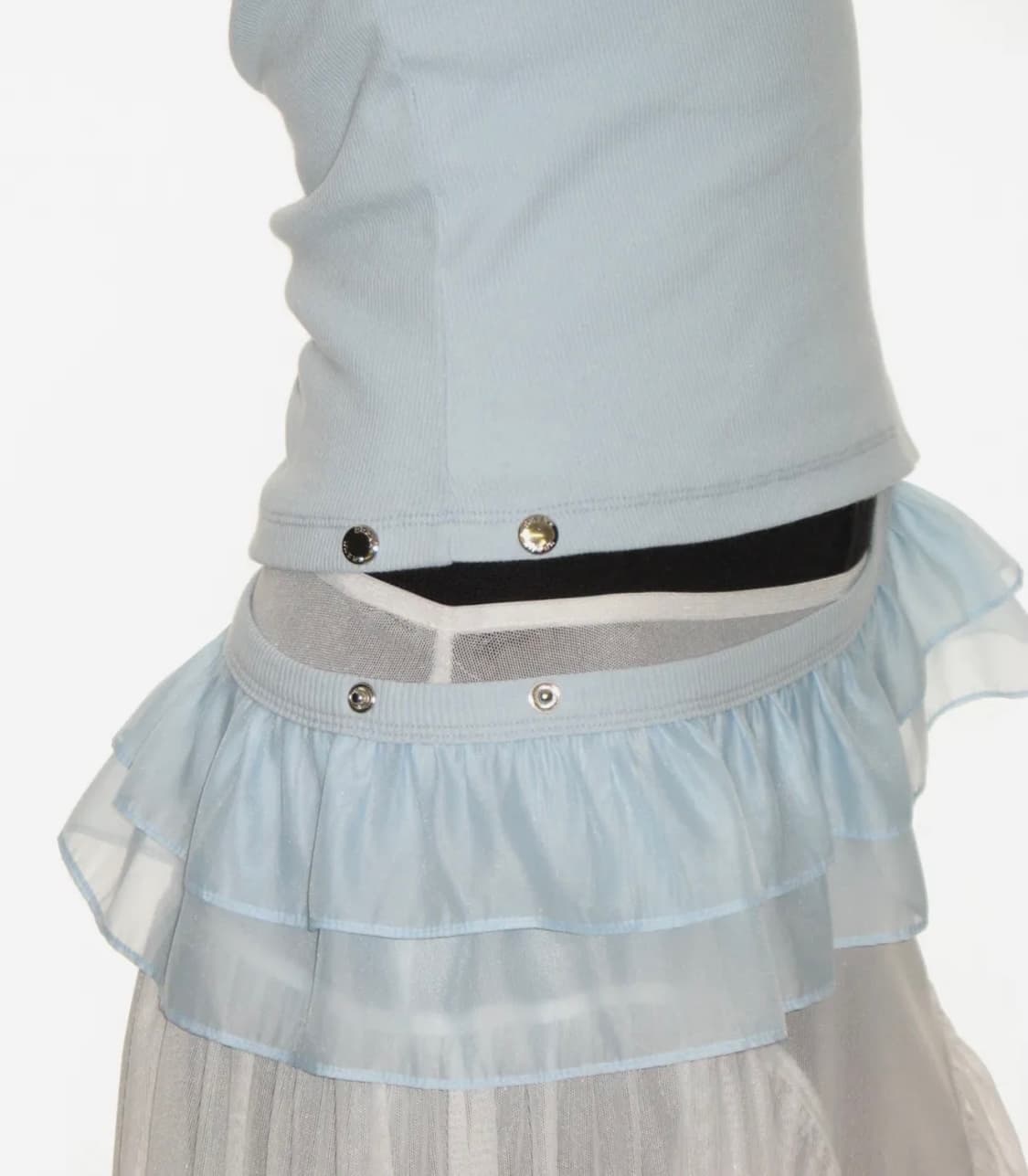 크랭크 프릴 스냅 슬리브리스_스카이 상품이미지2