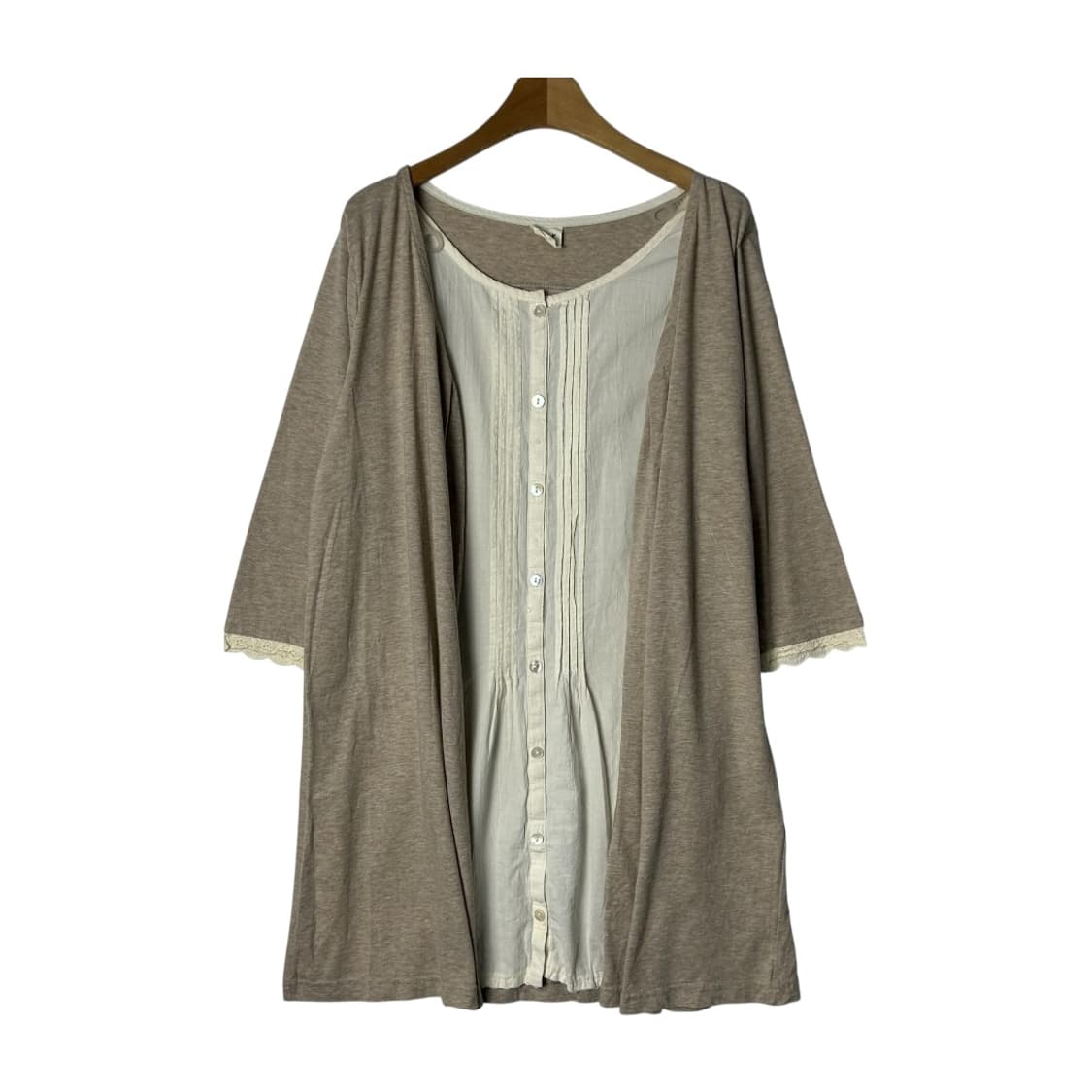 [JPN] 빈티지 모리걸 바선생 레이어드 크로쉐 원피스 상품이미지1