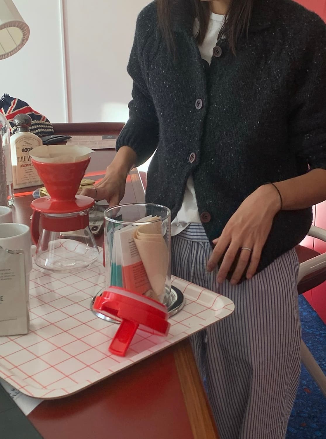 헤이그 오차드 가디건 차콜 상품이미지3