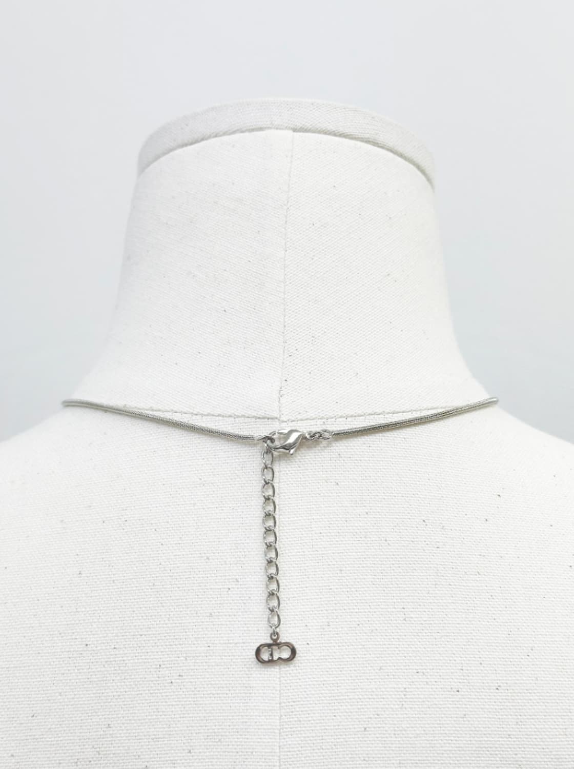 디올 D 실버 빈티지 목걸이 상품이미지5