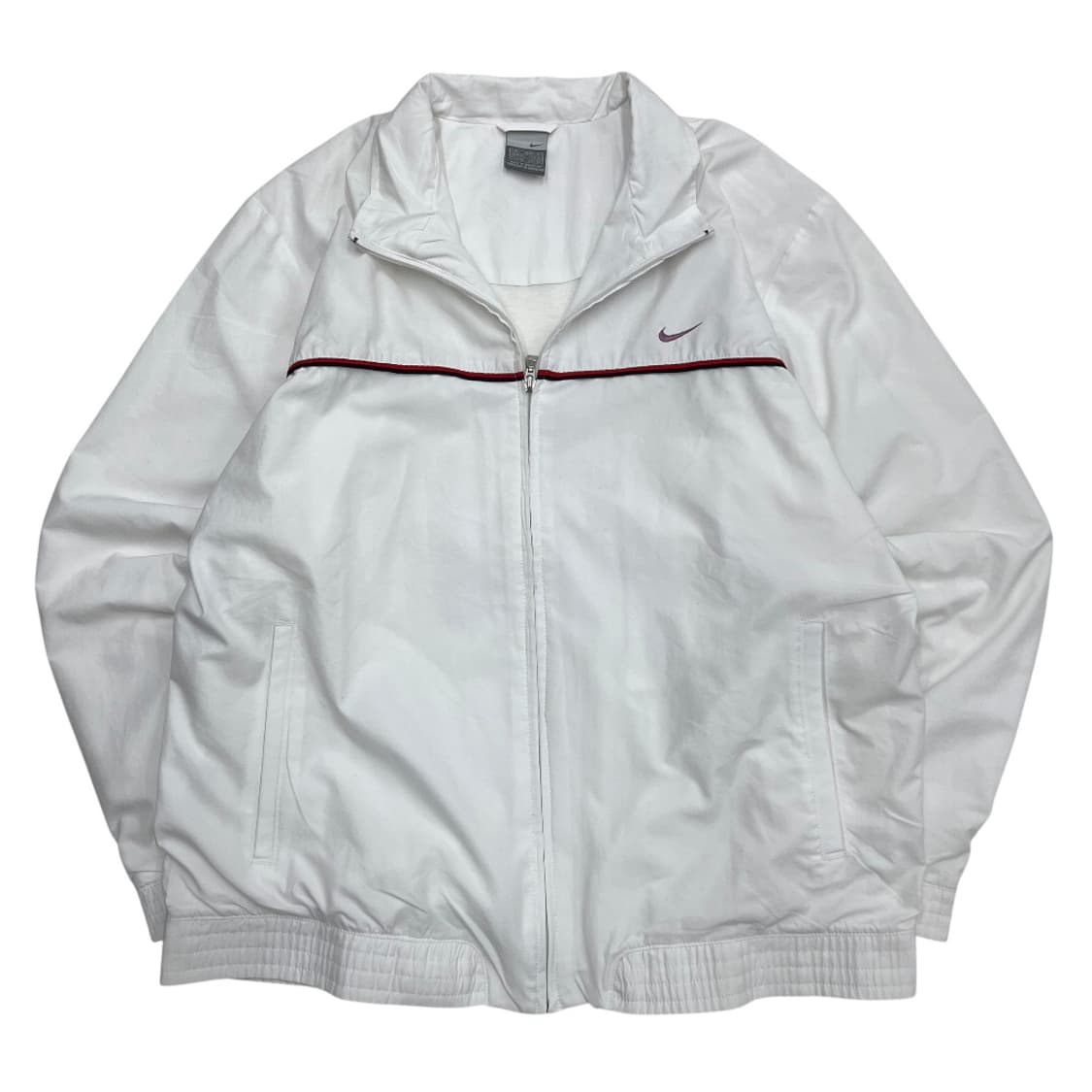 나이키 검빨배색 화이트 바람막이 L 상품이미지3