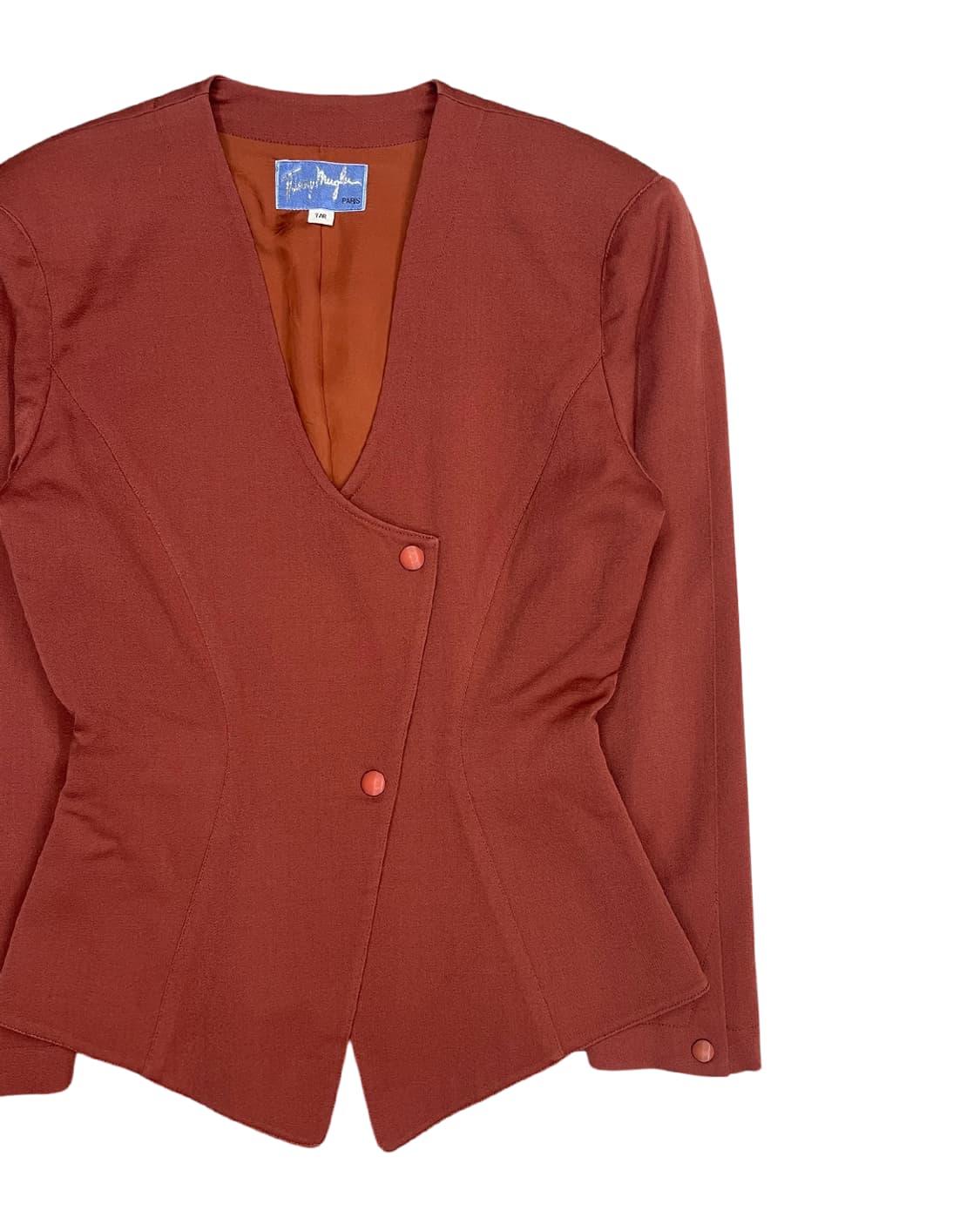 티에리 뮈글러 80s 패디드 숄더 블레이져 & 스커트 셋업 상품이미지9