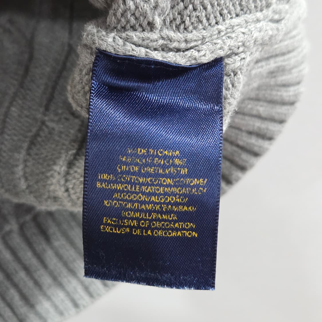 폴로랄프로렌 키즈 케이블 니트 베스트 그레이 6 상품이미지4