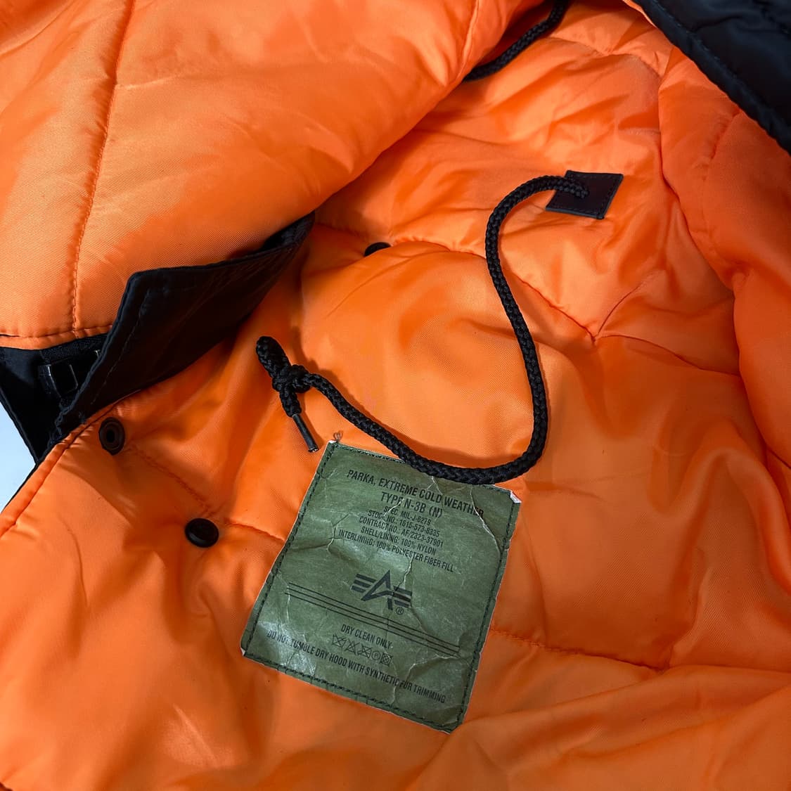 M 알파인더스트리 블랙 N3B 야상점퍼 상품이미지7