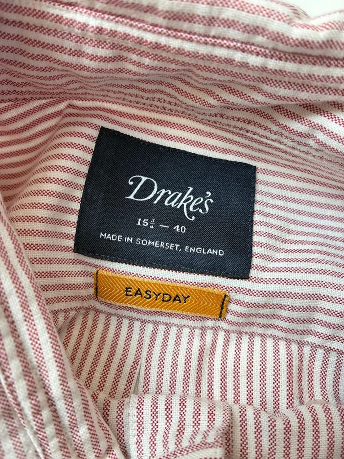 드레익스 잉글랜드 코튼 스트라이프 포켓 셔츠 PN5715 상품이미지7