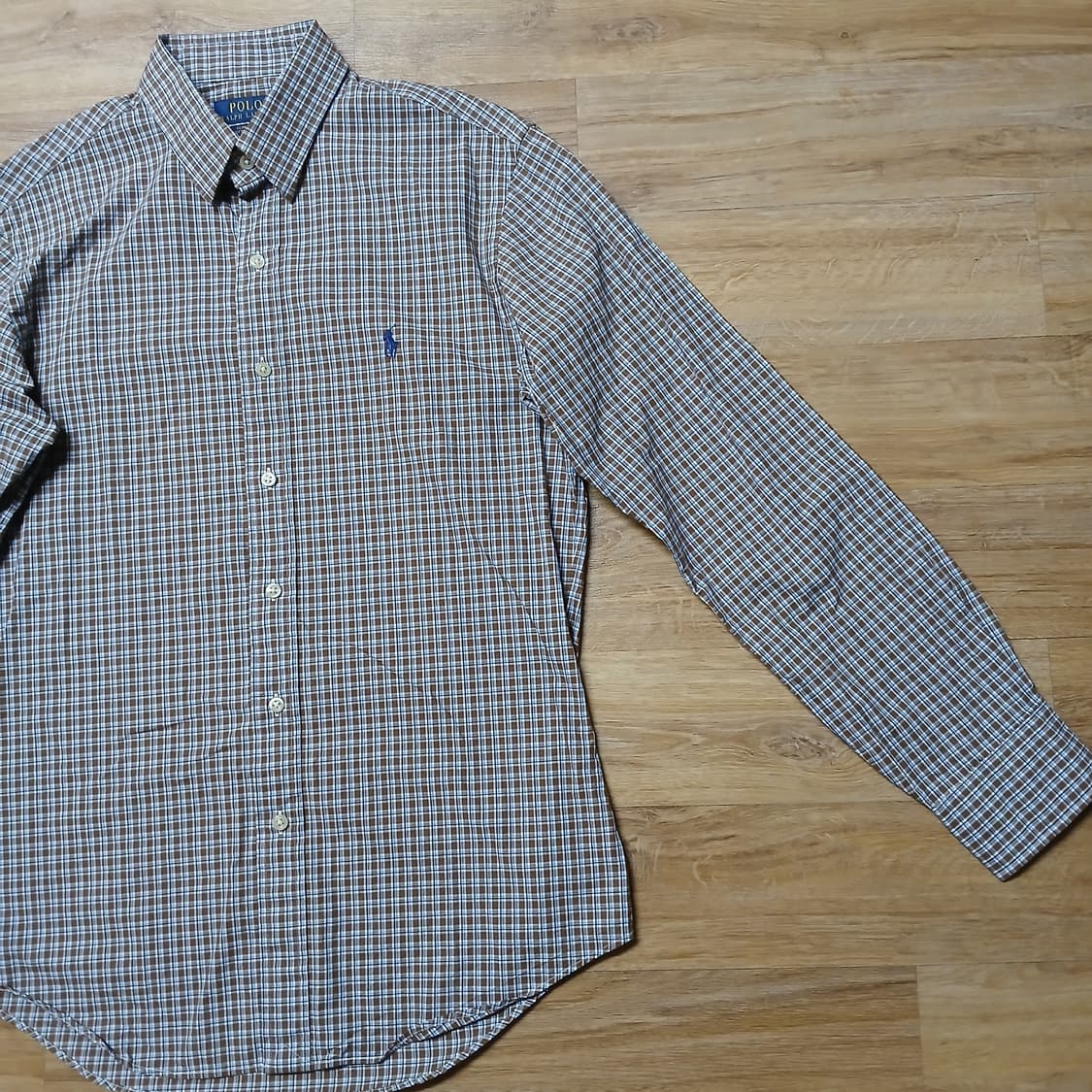 POLO 폴로 랄프로렌 갈색 체크 셔츠 남방 상품이미지4