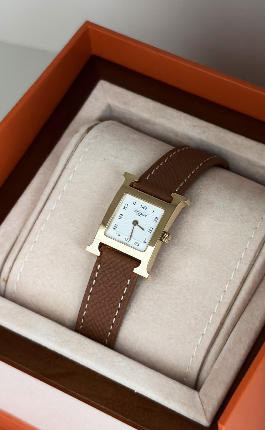 에르메스 H아워 골드 pm사이즈 시계 상품이미지7