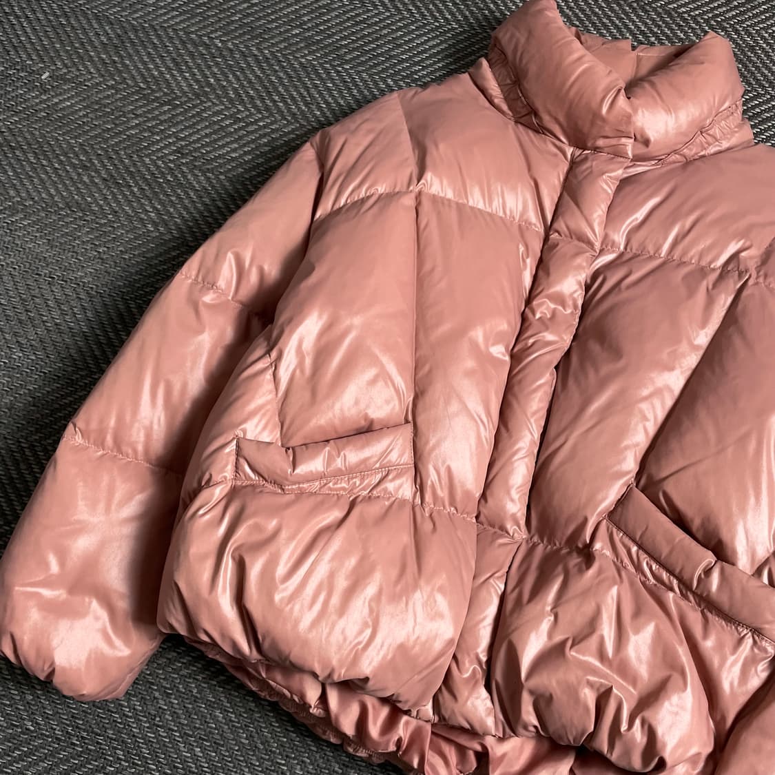 베네통 우먼스 글로시 덕 다운 패딩 점퍼o 4885 상품이미지2