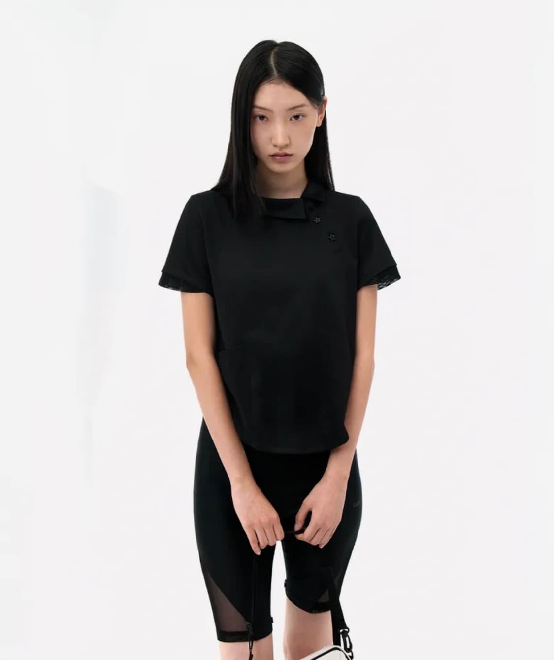 오호스 side neck collar T 상품이미지5
