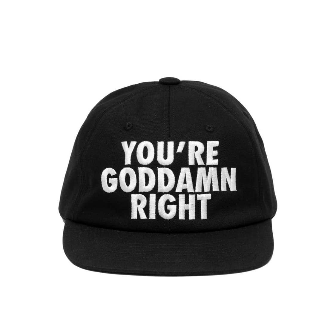 엑스트라 오디너리 GODDAMN 캠프 캡 모자 블랙 상품이미지1