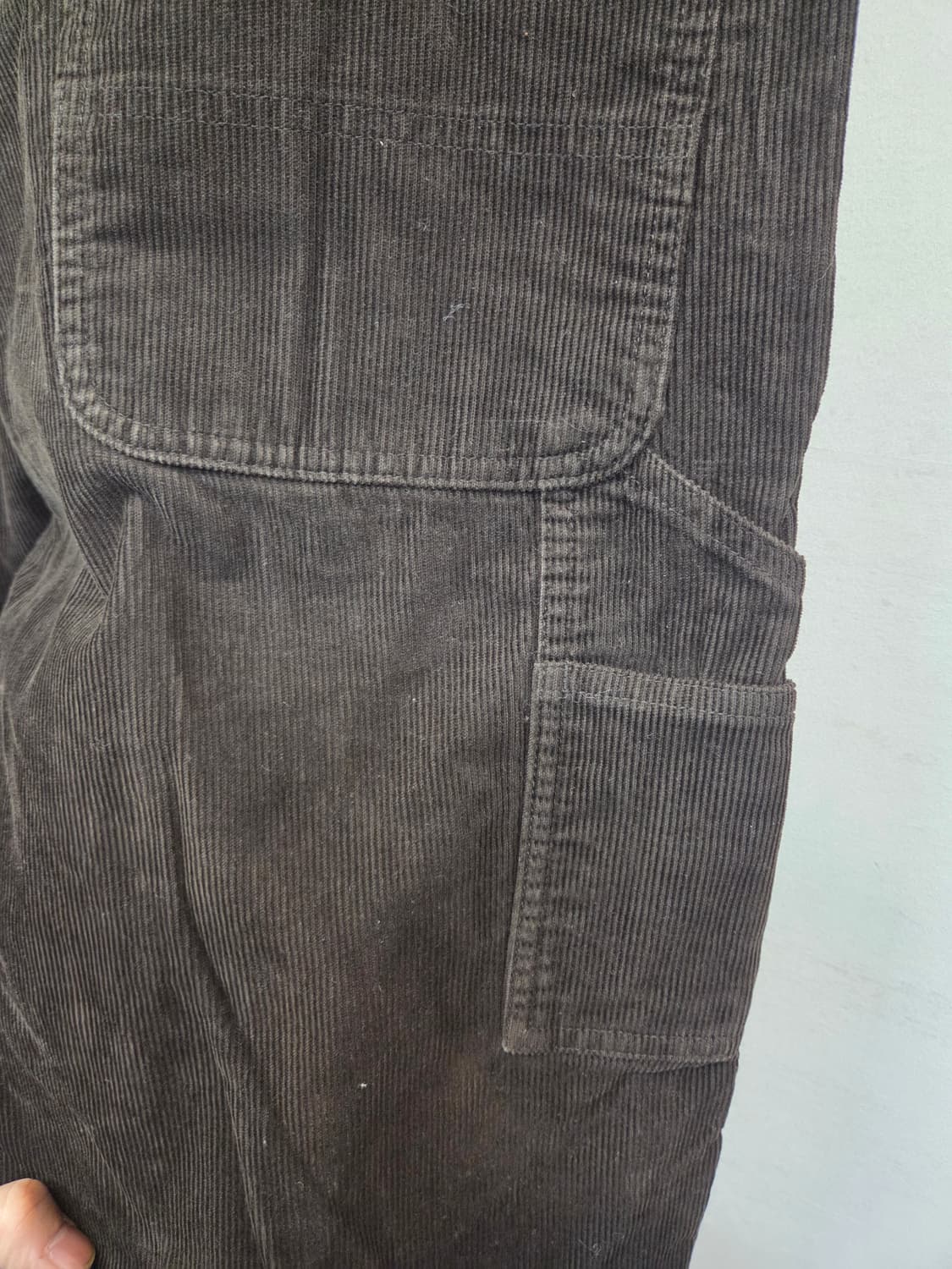 유니클로 코듀로이 카펜터 팬츠 L 대략 33 다크브라운  상품이미지4