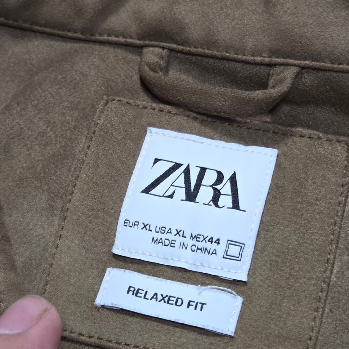 자라 브라운 스웨이드 셔츠 상품이미지7