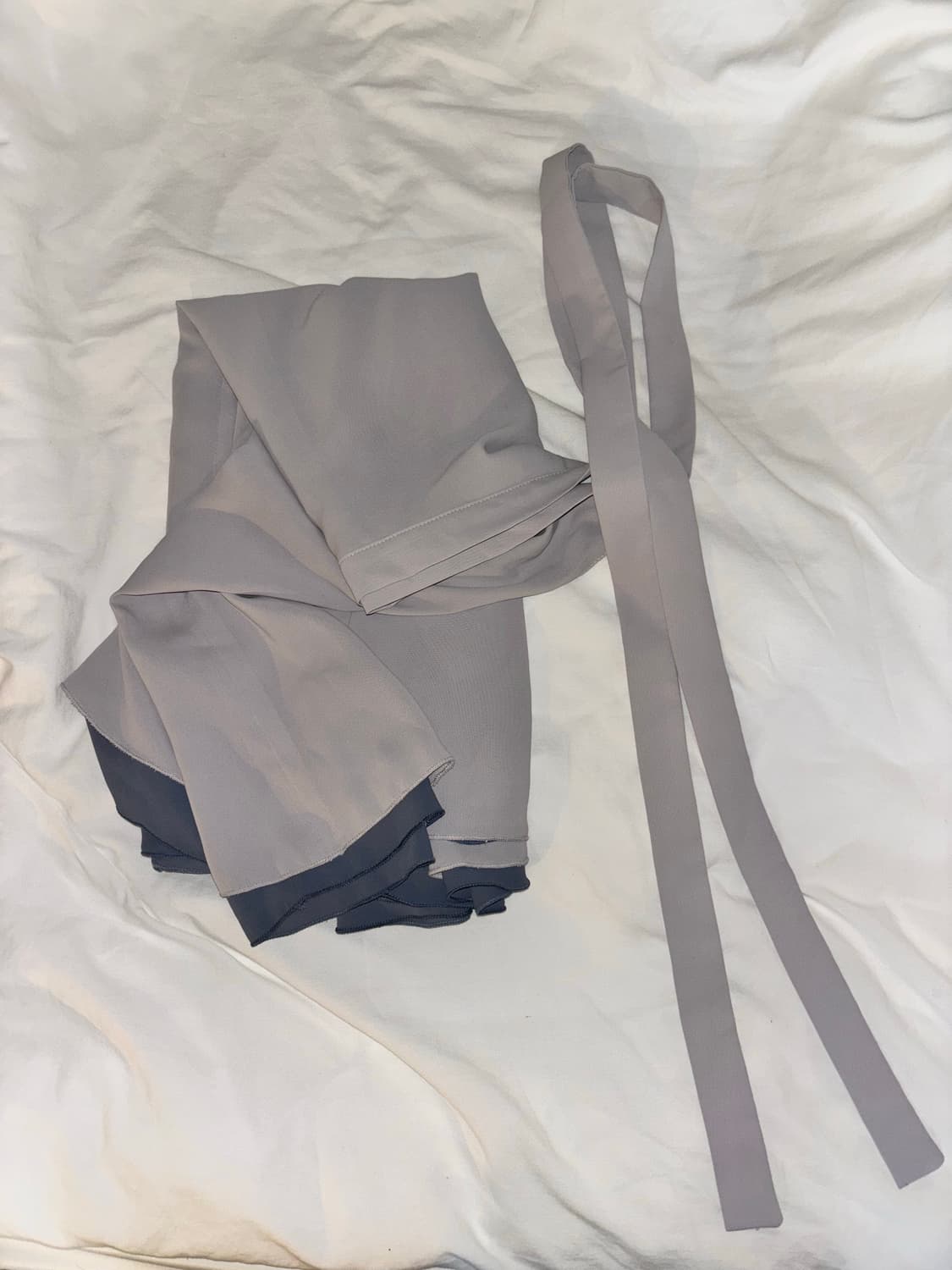 보떼나뛰렐 beaute naturelle 쉬폰 스커트 그레이 상품이미지5