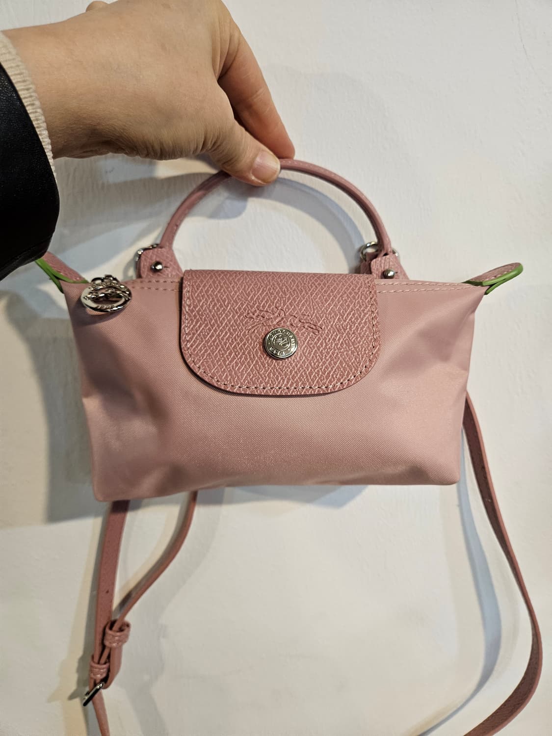 상태최상)롱샴 르플리아쥬 핑크 미니 크로스백 상품이미지1