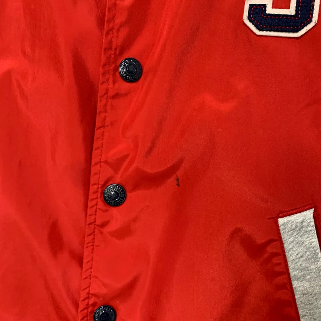 리바이스 키즈 레드 그레이 스타디움 자켓 바시티 야구점퍼 여성 상품이미지3