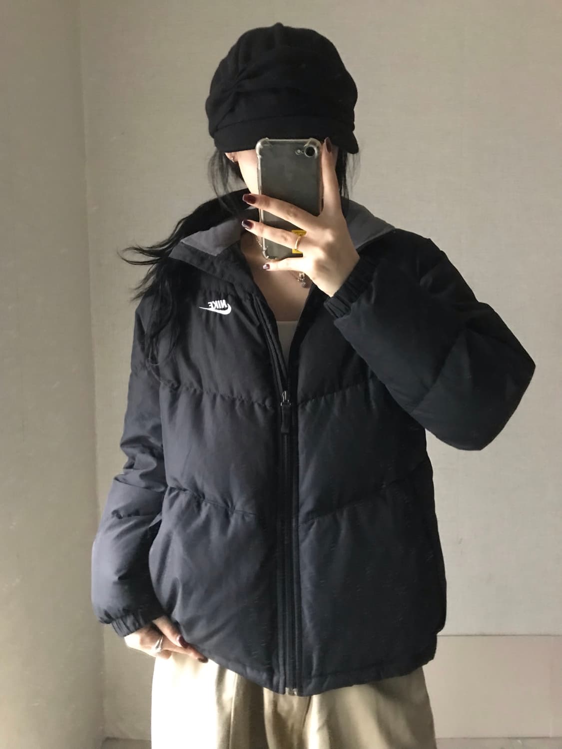 나이키 블랙 패딩 상품이미지1