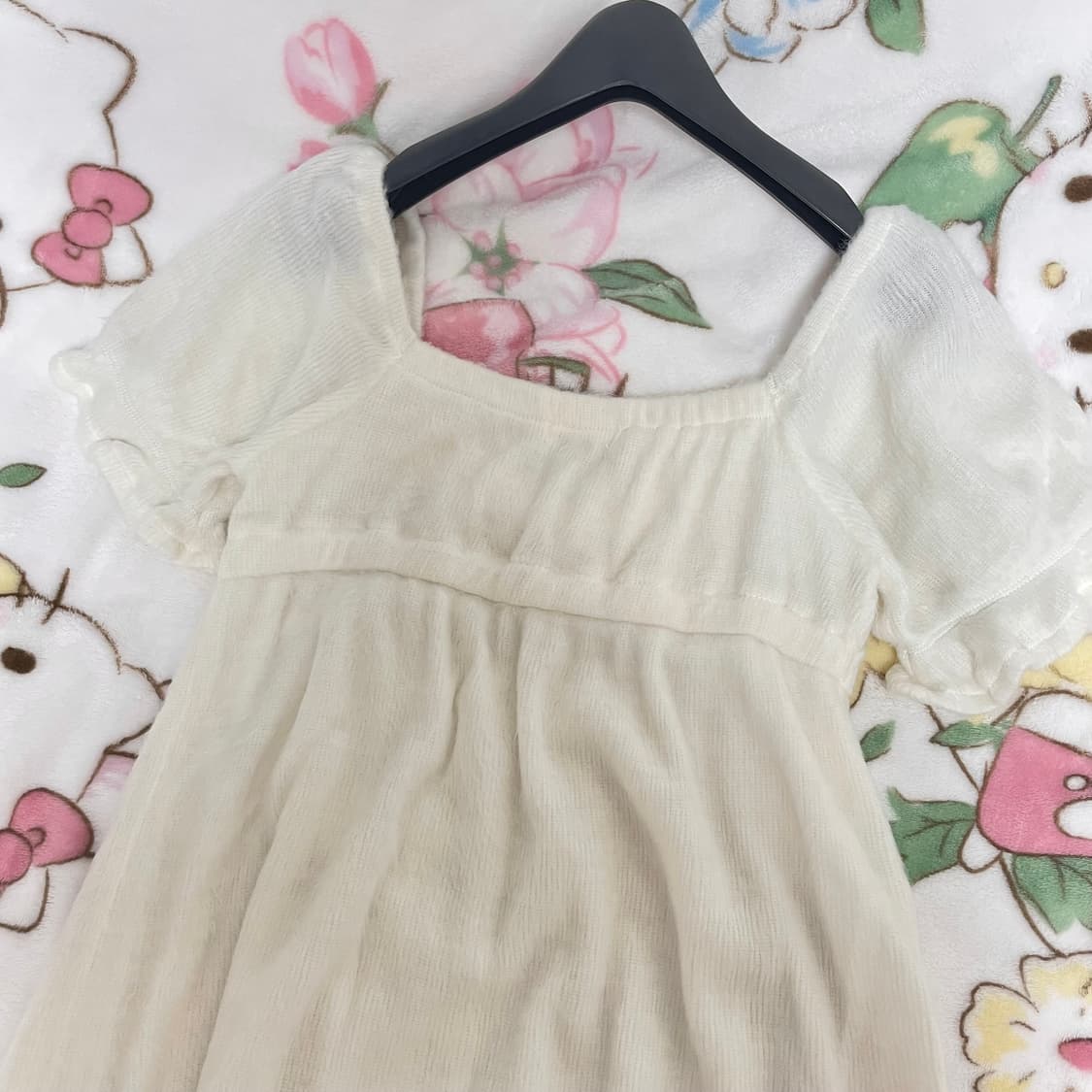 리즈리사 화이트퍼 미디 원피스 달천깔라떼갸루핀터레스트핀터깔히메갸루입질연 상품이미지3