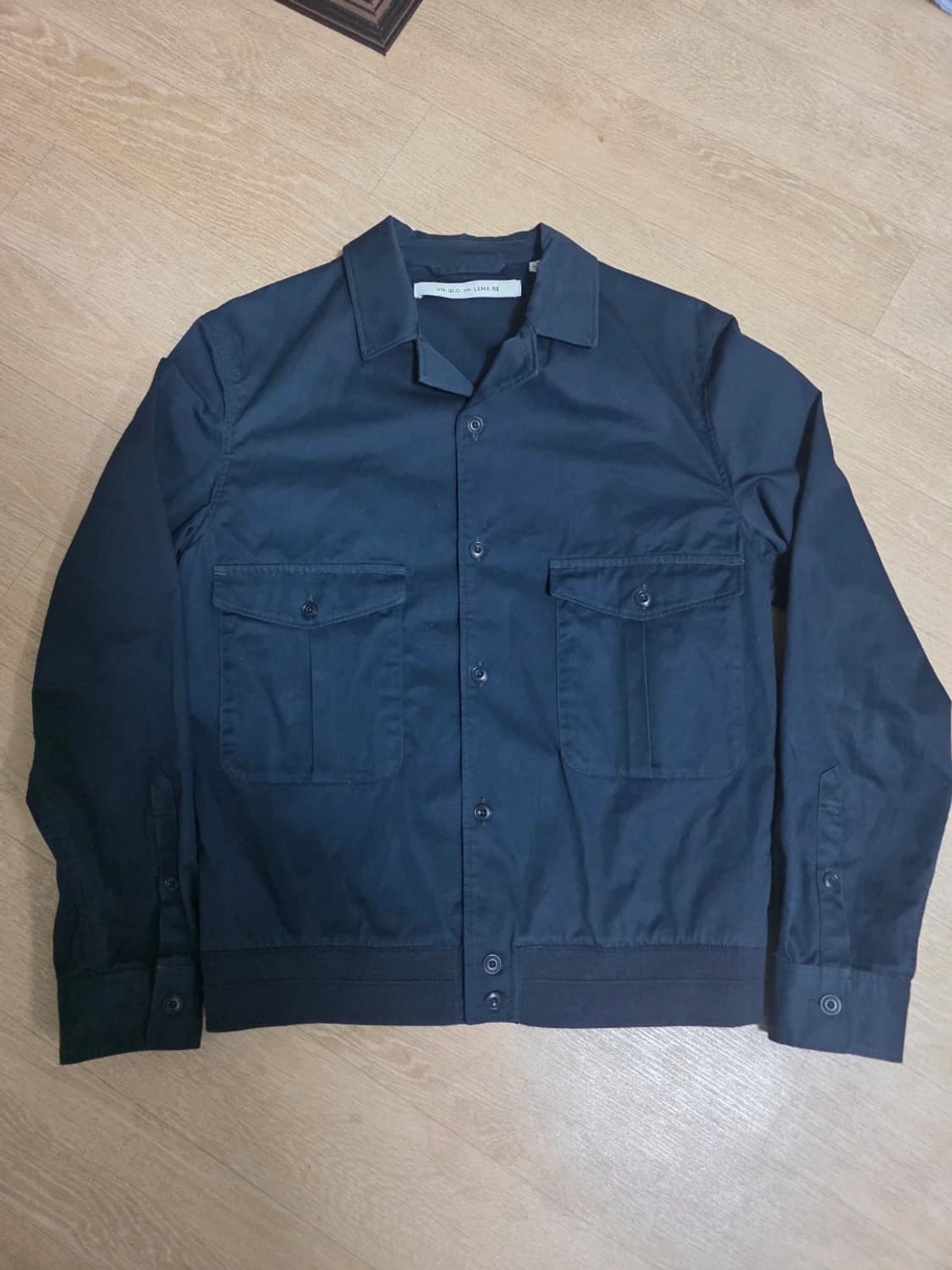 유니클로 x 르메르 포켓 셔츠 자켓 네이비 S 상품이미지1