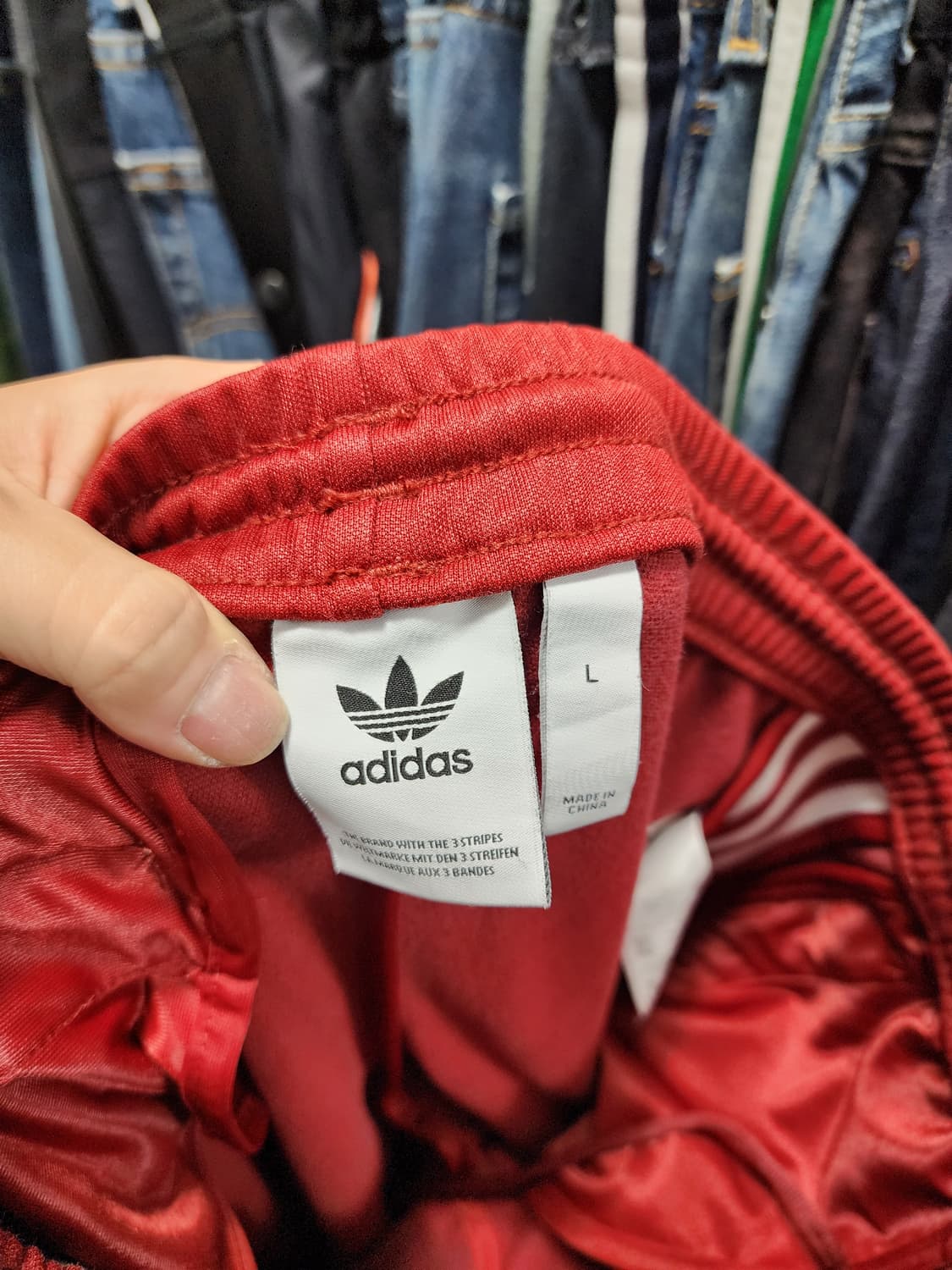 아디다스 베켄바우어 버건디 트랙팬츠 상품이미지5