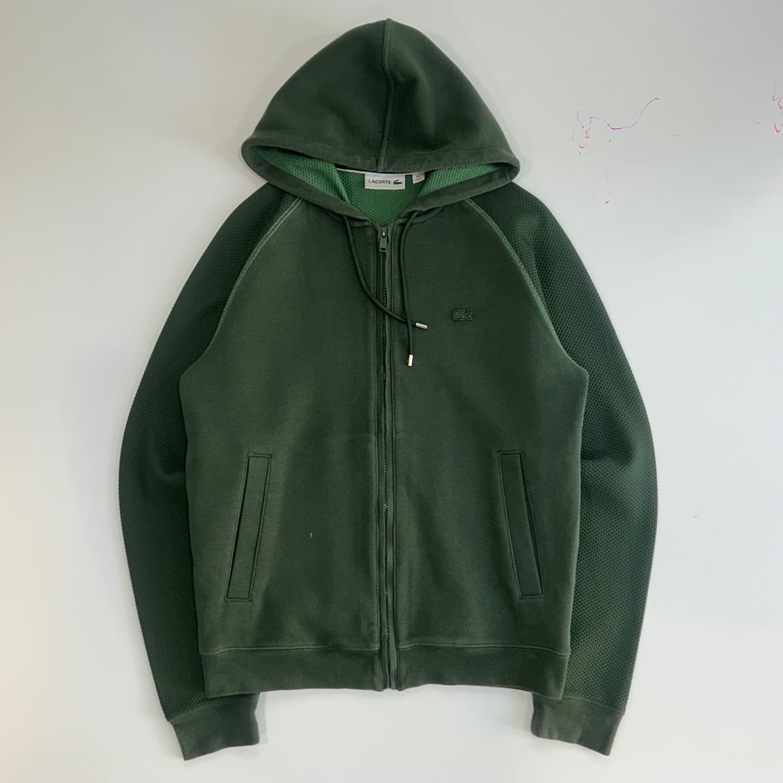 Lacoste 라코스테 딥그린 후드집업 상품이미지3