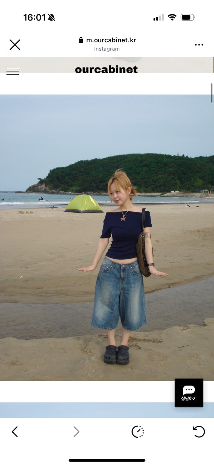 아워캐비넷 quater denim pants 상품이미지1