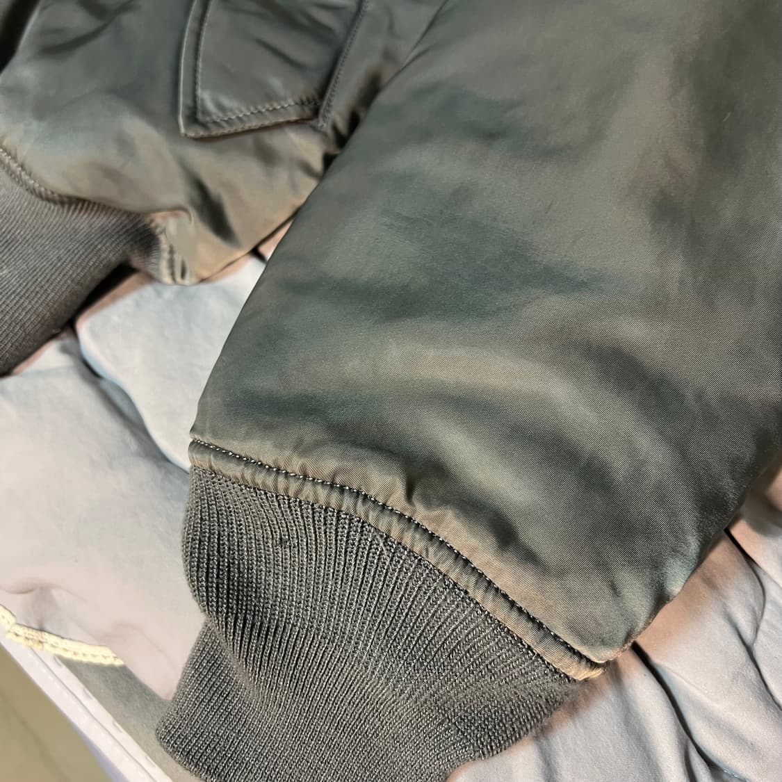 알파인더스트리 ma-1 건메탈 XL 상품이미지6