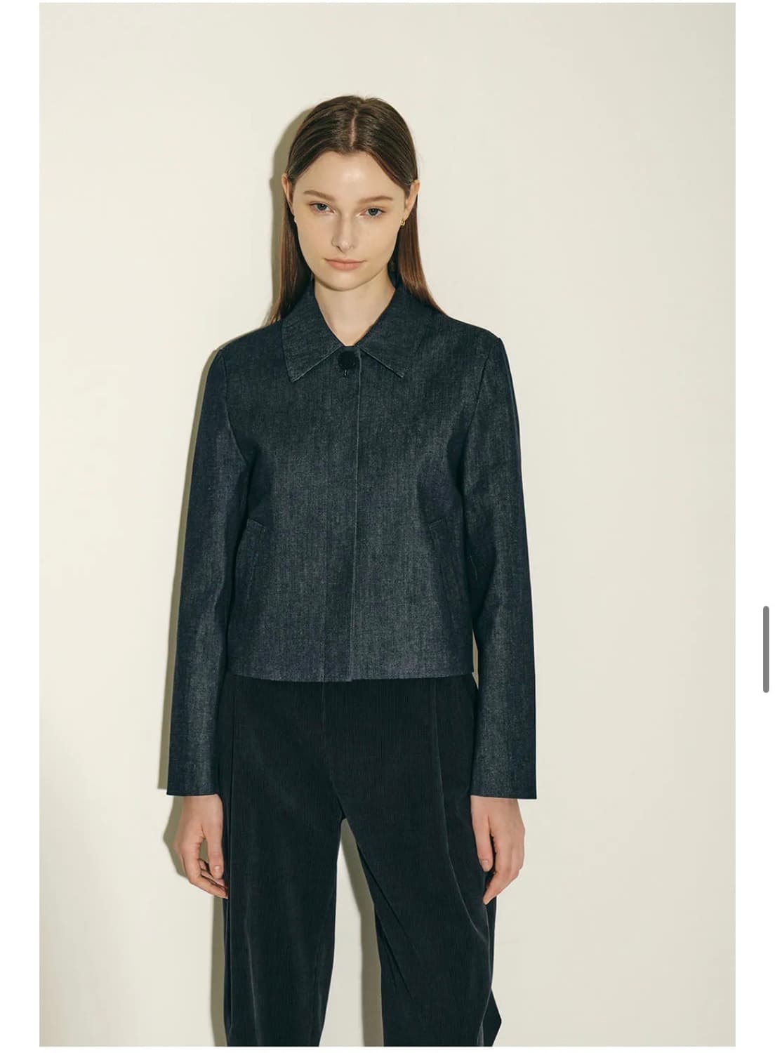 준바이준케이 데님 싱글 크롭 자켓  상품이미지7