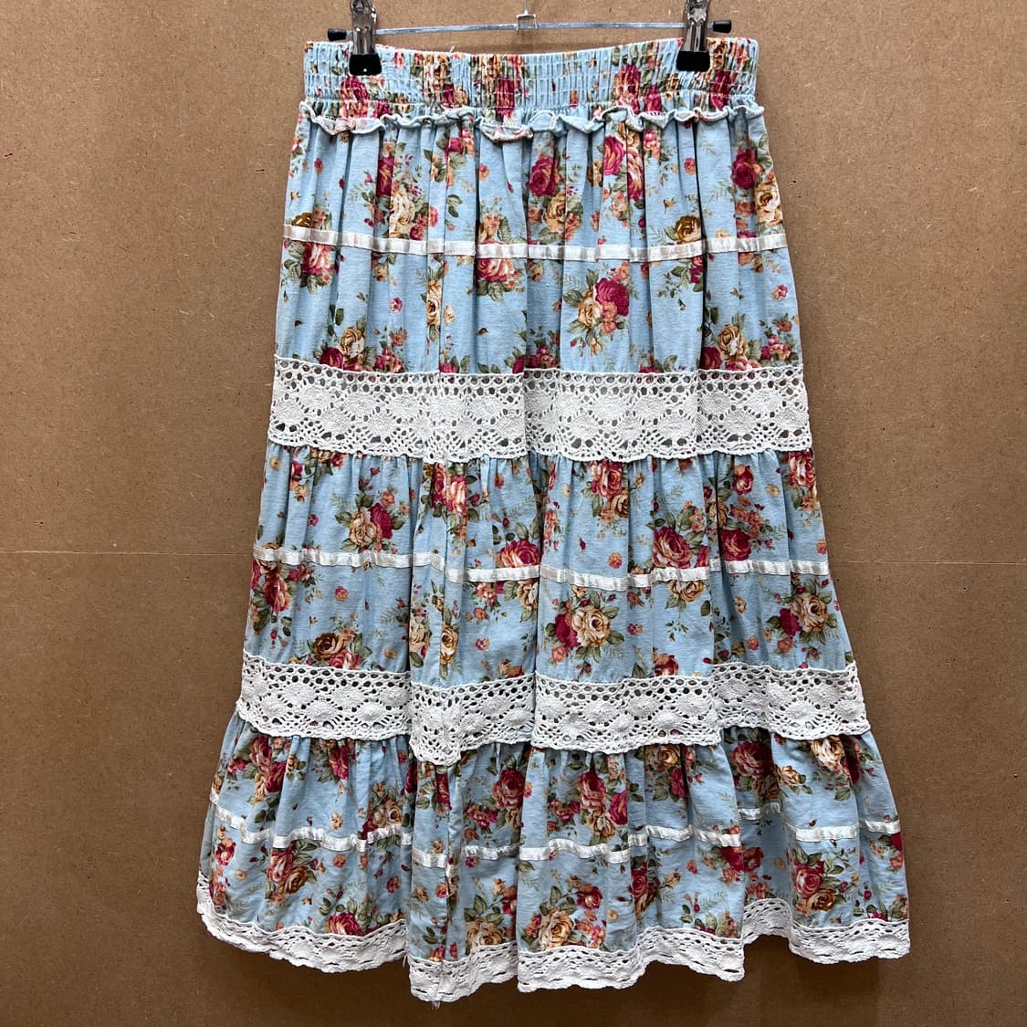 일본빈티지 플로럴 레이스 캉캉 스커트 상품이미지1