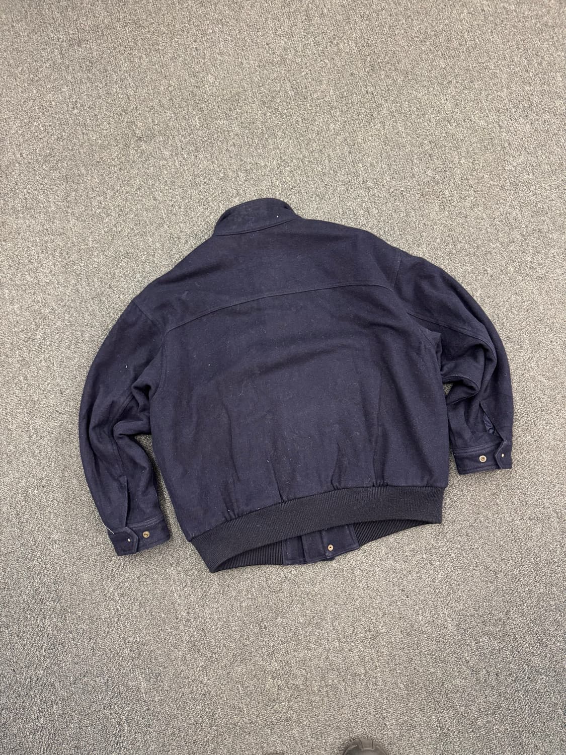 M)맥그리거 빈티지 네이비 울 봄버자켓 상품이미지3