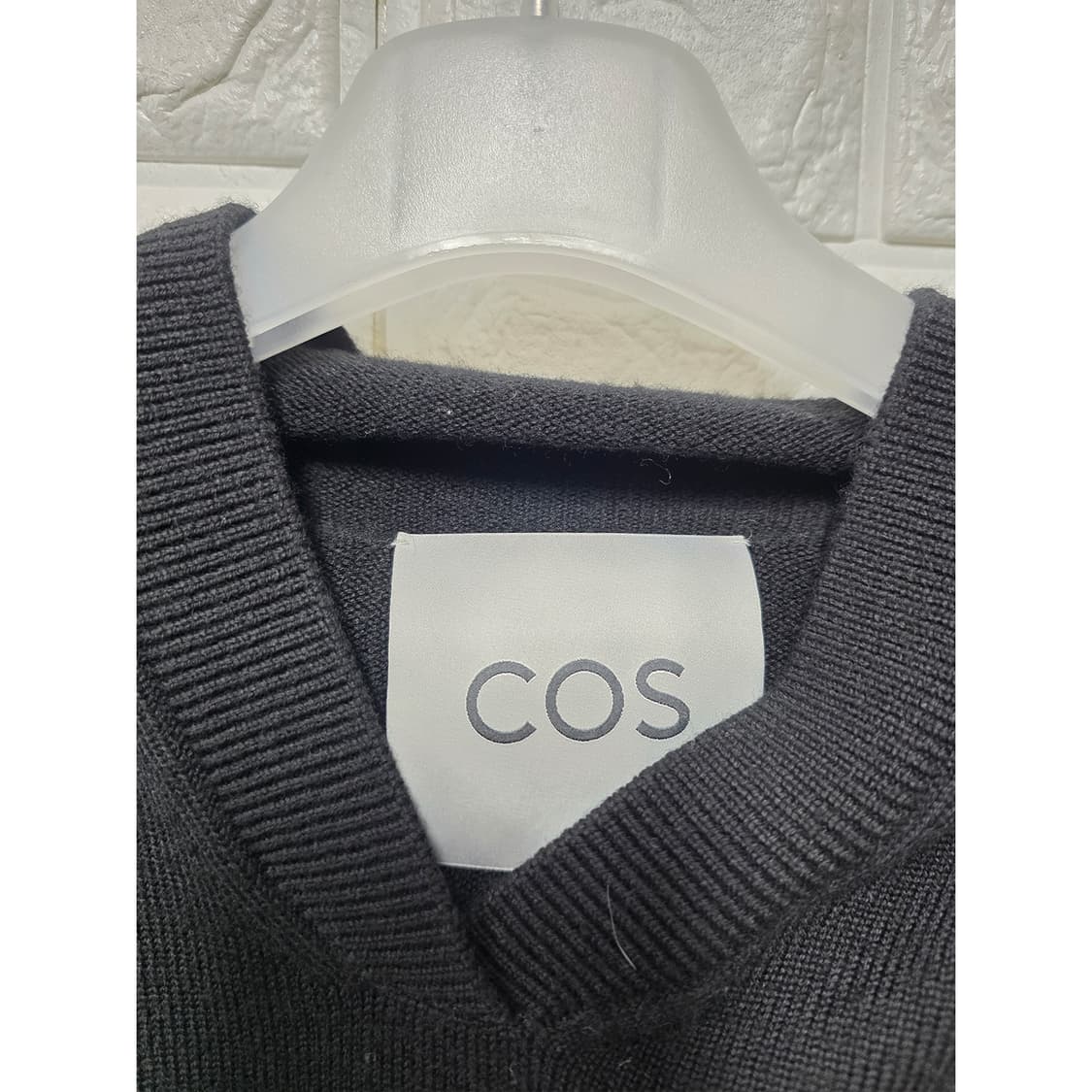 택포) 코스 COS 블랙 크롭 후드티 L 상품이미지2