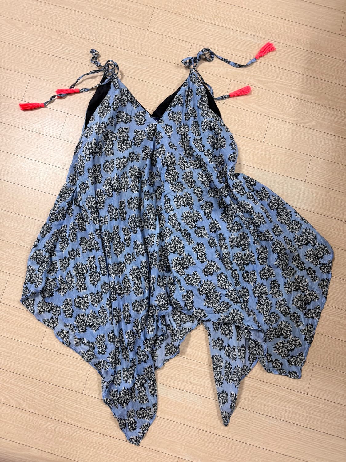 마른55 55 바스타 실크 롱 나시 민소매 블라우스 미니 원피스 산드로 상품이미지1