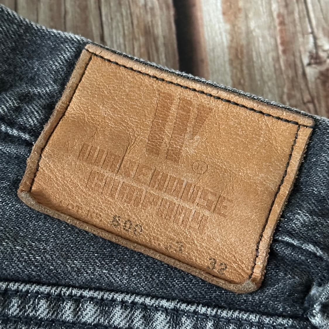 웨어하우스 Lot.800 논셀비지 블랙 데님 팬츠 33 사이즈 상품이미지10