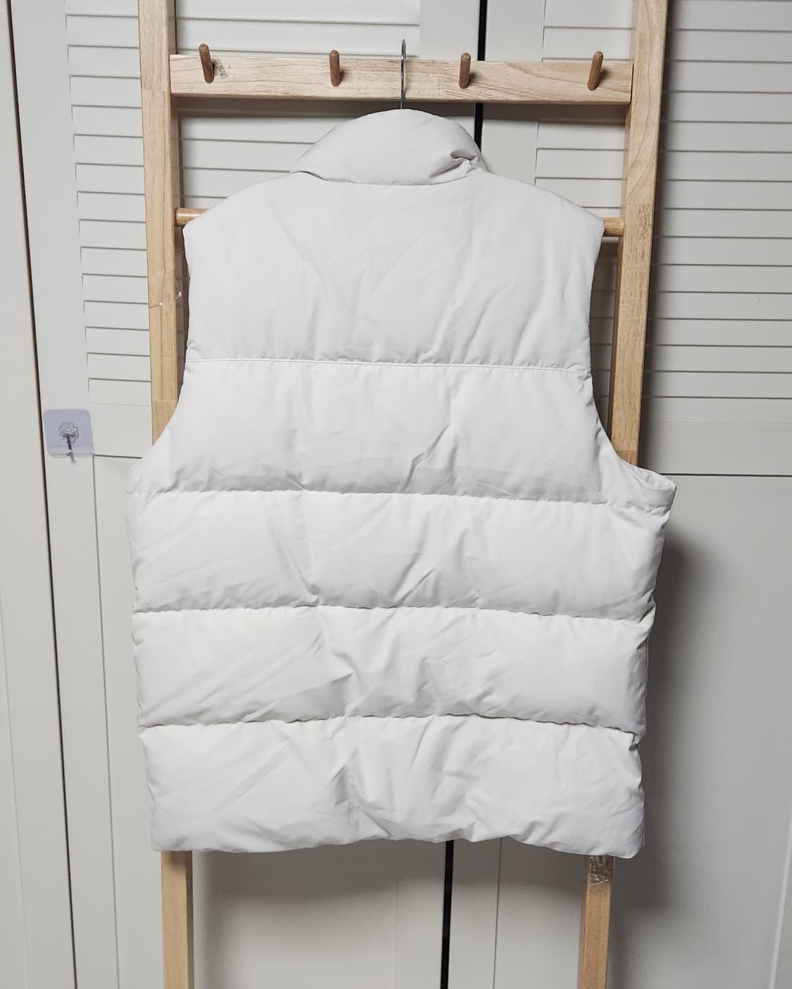 아디다스 화이트 스티치 로고 베스트 조끼 패딩 자켓 상품이미지4