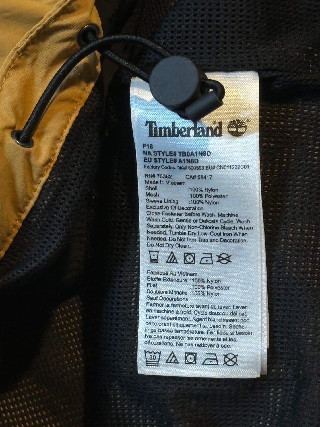 희귀) 팀버랜드 TIMBERLAND 백로고 배색 바람막이 자켓 상품이미지7